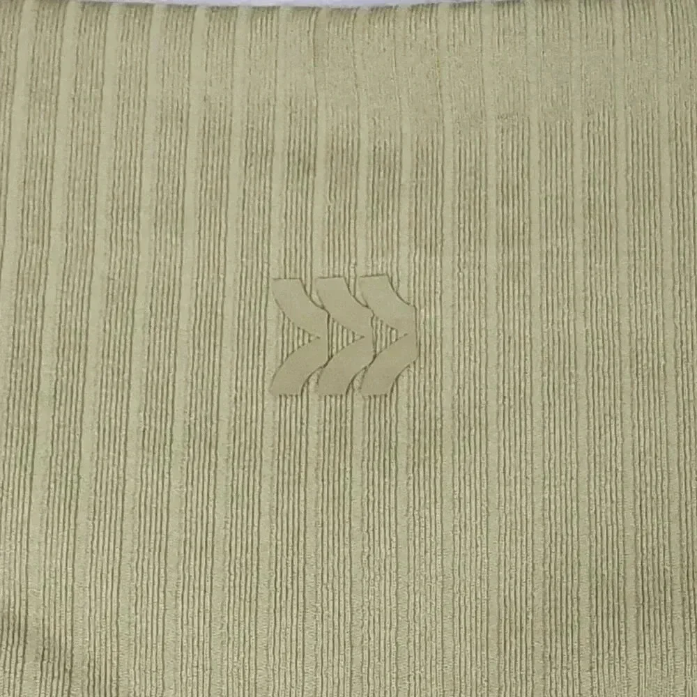 All in Motion Women's Size XS High Rise Rib Seamless Legging Sage Green Yoga Run
